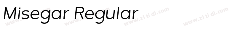Misegar Regular字体转换